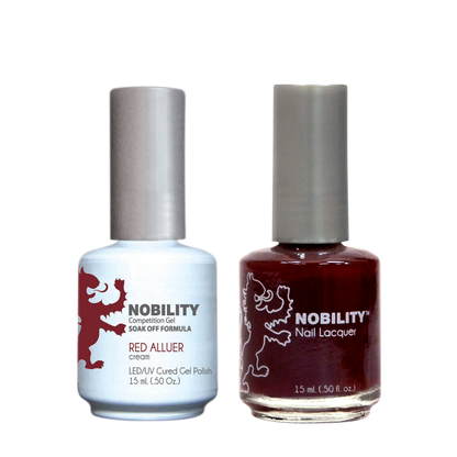 LeChat Nobility Gel & Polish Duo, NBCS003, Red Alluer, 0.5oz KK