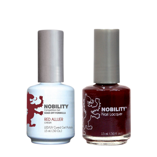 LeChat Nobility Gel & Polish Duo, NBCS003, Red Alluer, 0.5oz KK