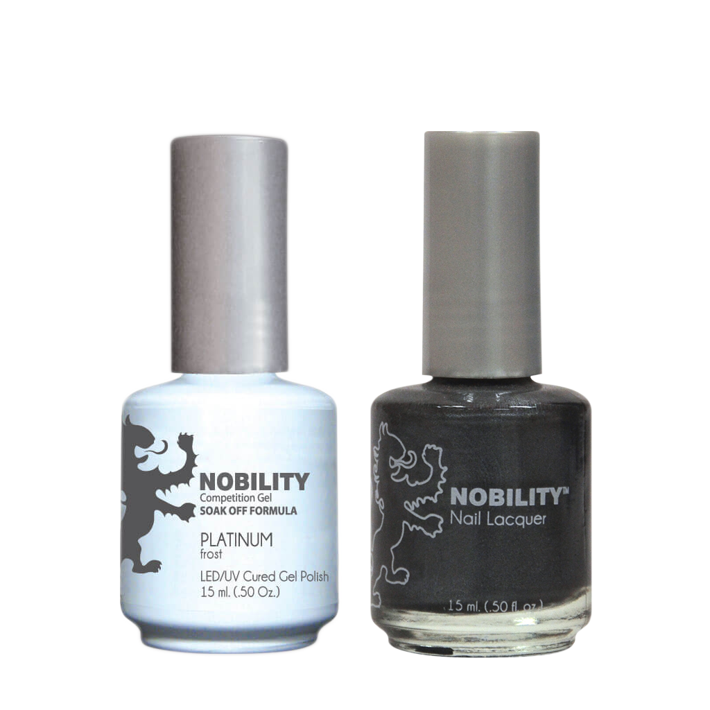 LeChat Nobility Gel & Polish Duo, NBCS008, Platinum, 0.5oz KK0917