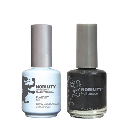 LeChat Nobility Gel & Polish Duo, NBCS008, Platinum, 0.5oz KK0917