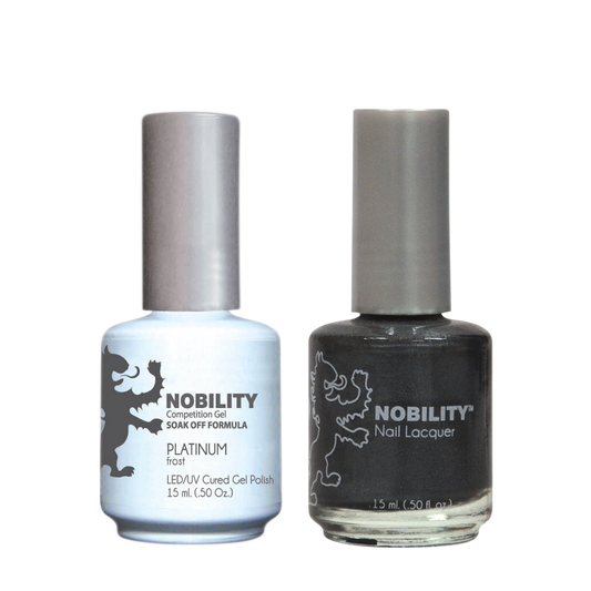 LeChat Nobility Gel & Polish Duo, NBCS008, Platinum, 0.5oz KK0917