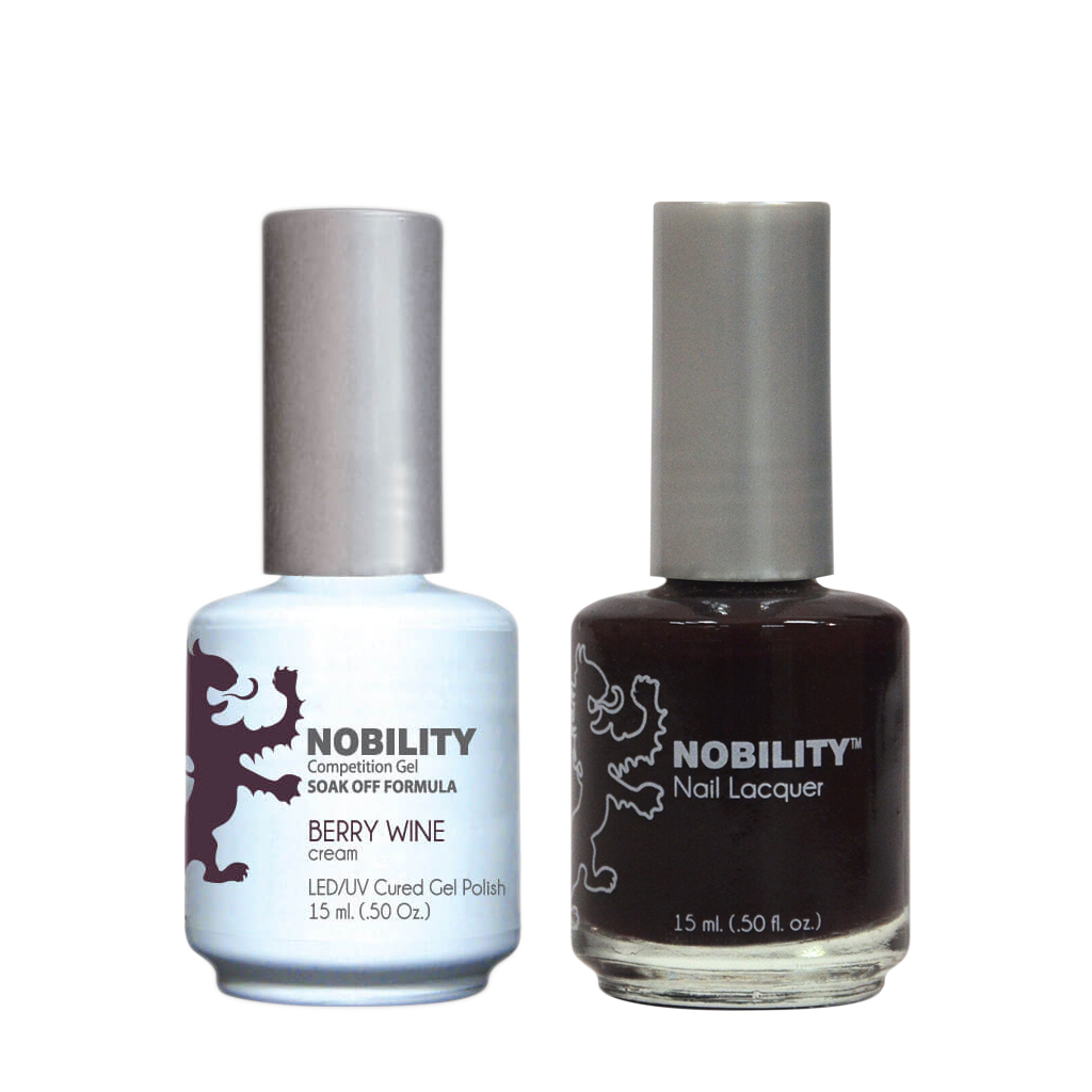 LeChat Nobility Gel & Polish Duo, NBCS009, Berry Wine, 0.5oz KK