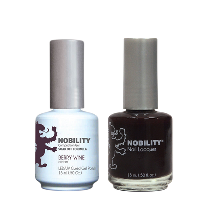 LeChat Nobility Gel & Polish Duo, NBCS009, Berry Wine, 0.5oz KK