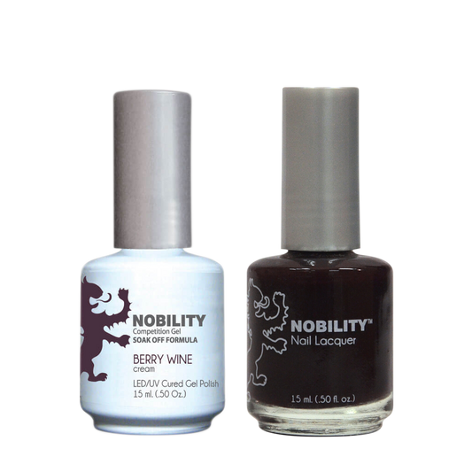 LeChat Nobility Gel & Polish Duo, NBCS009, Berry Wine, 0.5oz KK