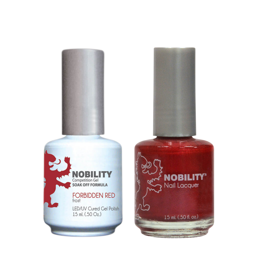 LeChat Nobility Gel & Polish Duo, NBCS013, Forbidden Red, 0.5oz KK0906