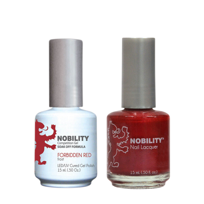 LeChat Nobility Gel & Polish Duo, NBCS013, Forbidden Red, 0.5oz KK0906