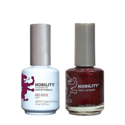 LeChat Nobility Gel & Polish Duo, NBCS014, Red Edge, 0.5oz KK0917