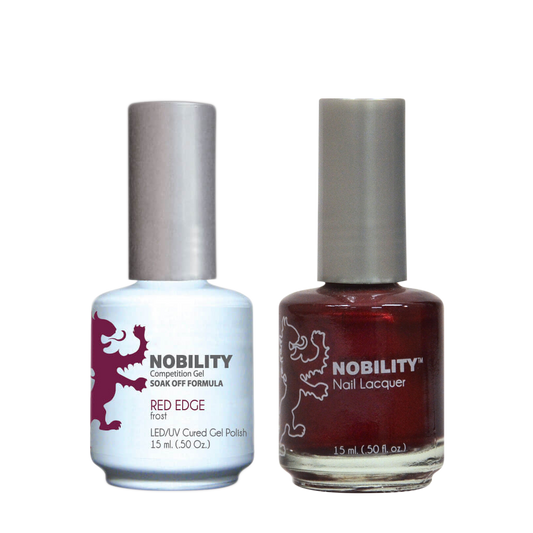 LeChat Nobility Gel & Polish Duo, NBCS014, Red Edge, 0.5oz KK0917