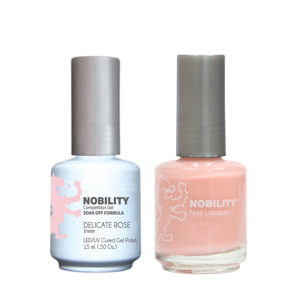 LeChat Nobility Gel & Polish Duo, NBCS015, Delicate Rose, 0.5oz KK