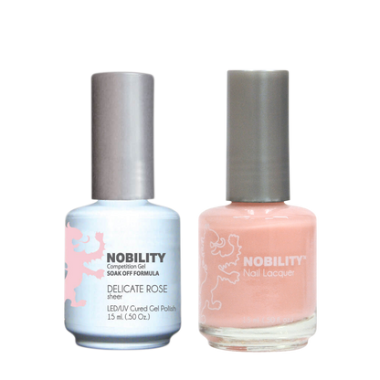 LeChat Nobility Gel & Polish Duo, NBCS015, Delicate Rose, 0.5oz KK