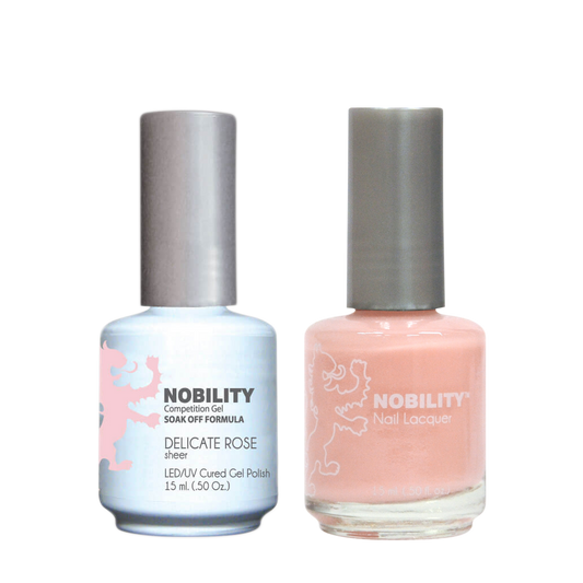 LeChat Nobility Gel & Polish Duo, NBCS015, Delicate Rose, 0.5oz KK