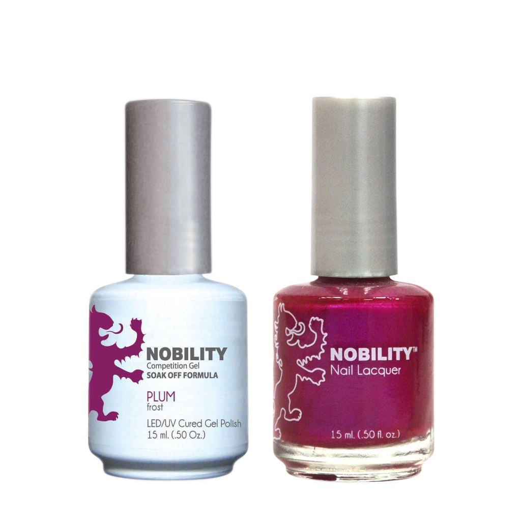 LeChat Nobility Gel & Polish Duo, NBCS017, Plum, 0.5oz KK