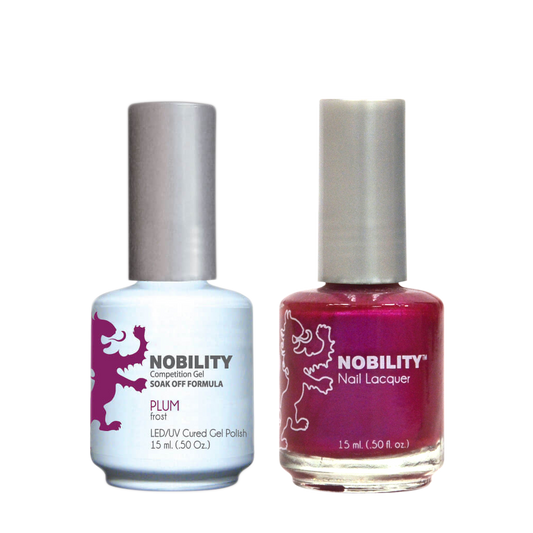 LeChat Nobility Gel & Polish Duo, NBCS017, Plum, 0.5oz KK