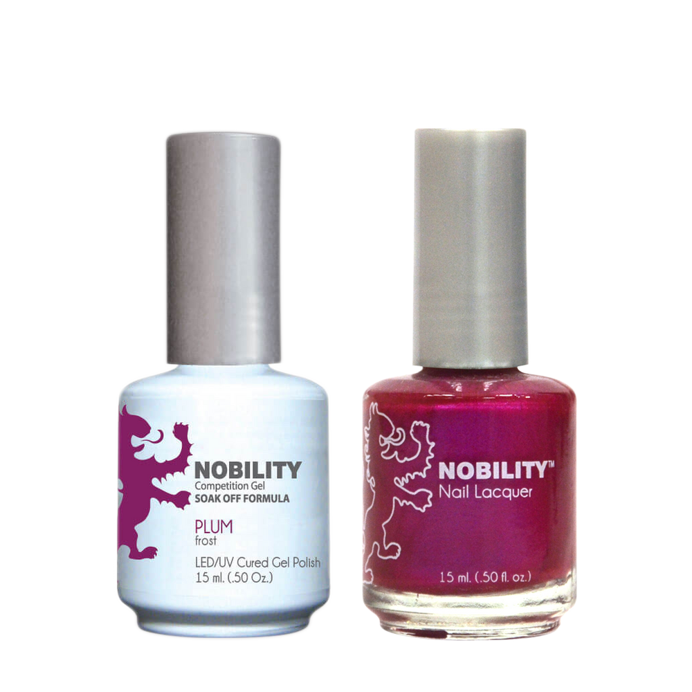 LeChat Nobility Gel & Polish Duo, NBCS017, Plum, 0.5oz KK