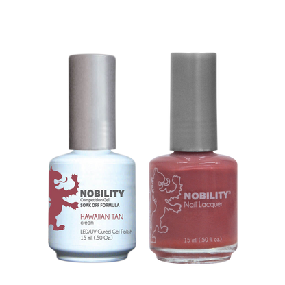 LeChat Nobility Gel & Polish Duo, NBCS022, Hawaiian Tan, 0.5oz KK