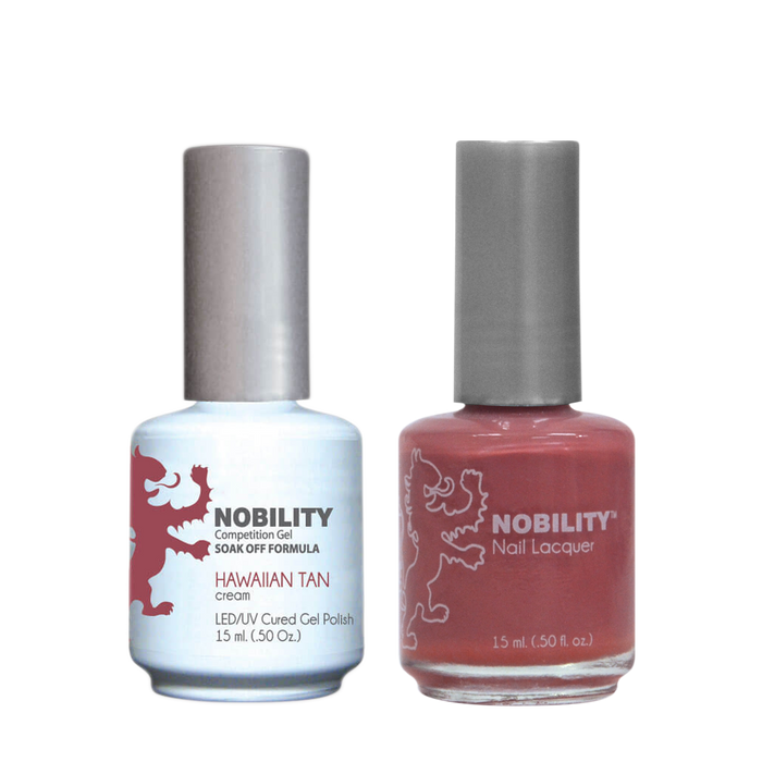 LeChat Nobility Gel & Polish Duo, NBCS022, Hawaiian Tan, 0.5oz KK