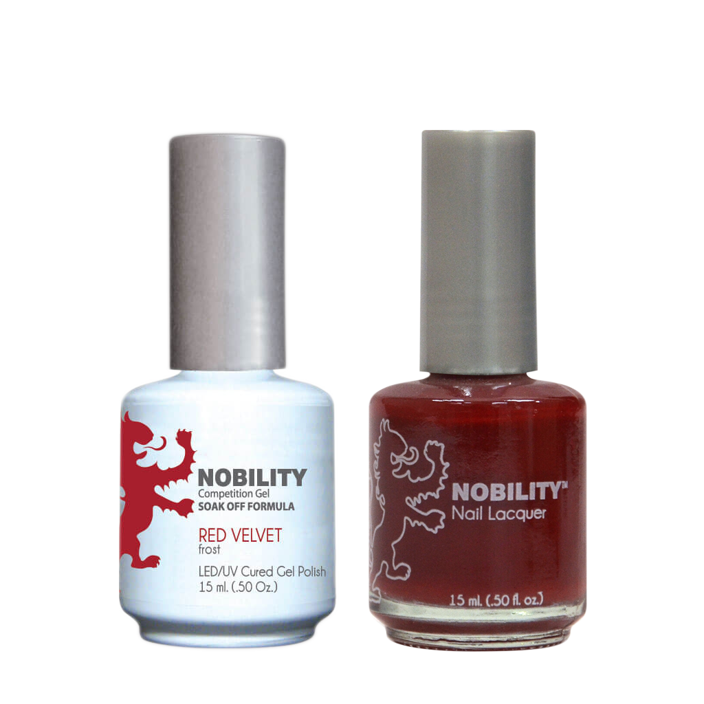 LeChat Nobility Gel & Polish Duo, NBCS024, Red Velvet, 0.5oz KK0906