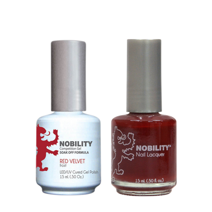 LeChat Nobility Gel & Polish Duo, NBCS024, Red Velvet, 0.5oz KK0906