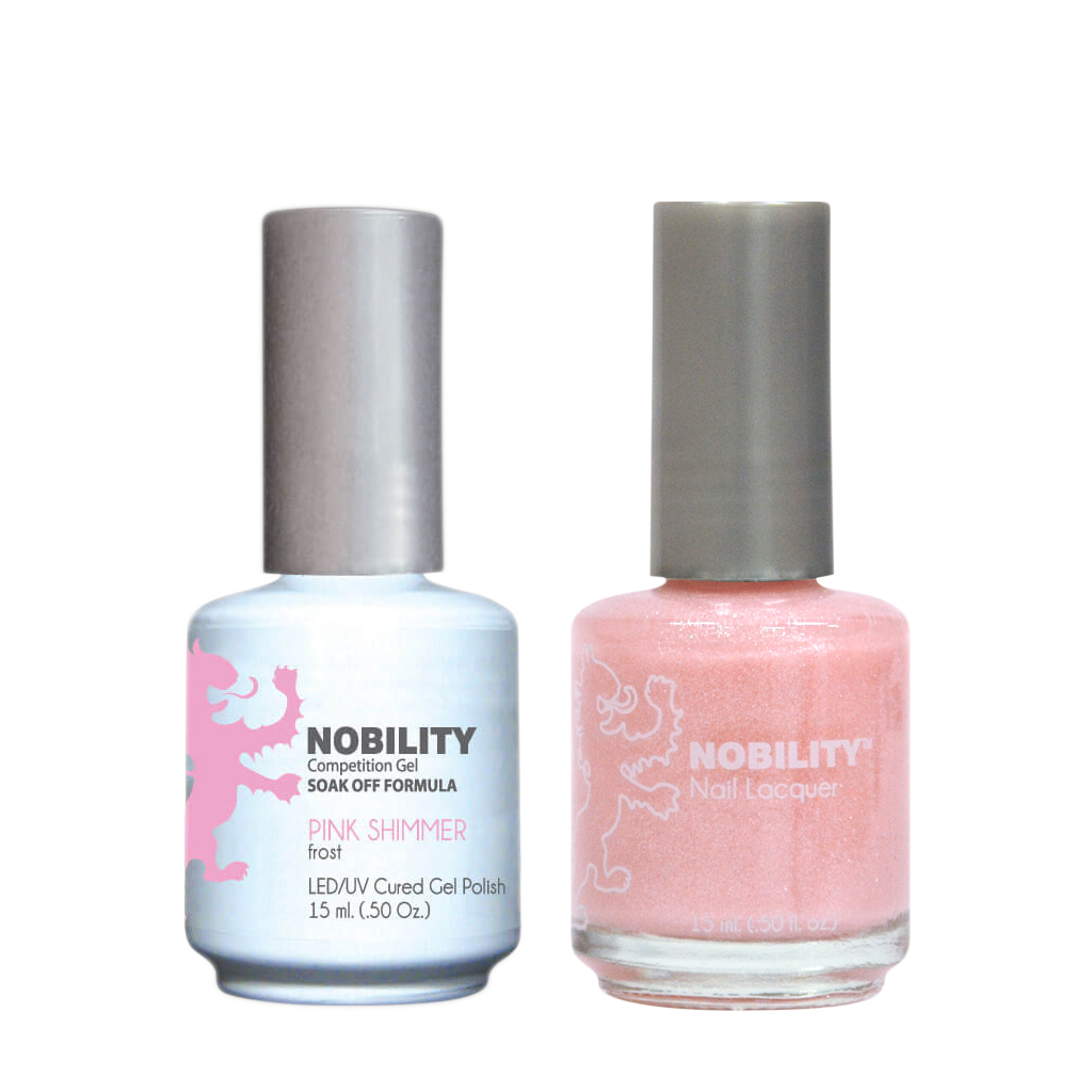 LeChat Nobility Gel & Polish Duo, NBCS025, Pink Shimmer, 0.5oz KK0917