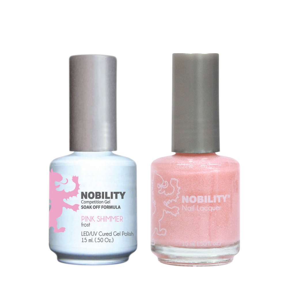 LeChat Nobility Gel & Polish Duo, NBCS025, Pink Shimmer, 0.5oz KK0917