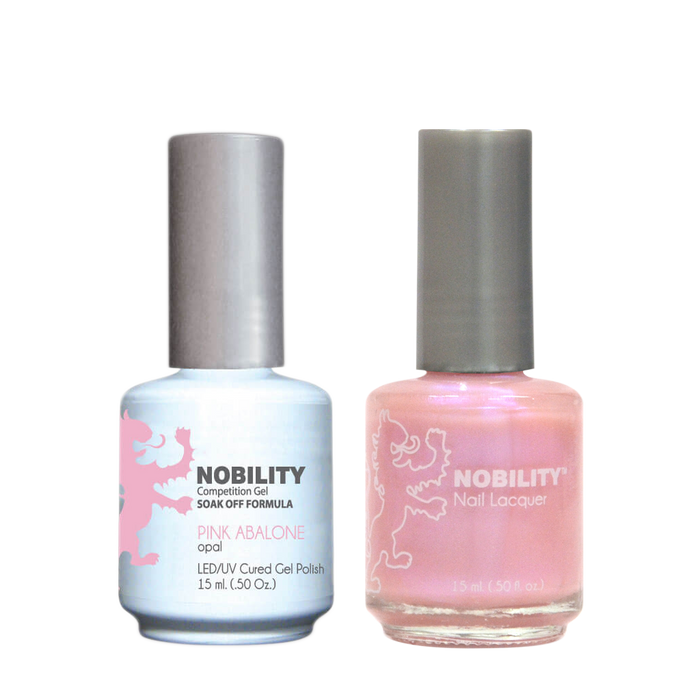 LeChat Nobility Gel & Polish Duo, NBCS030, Pink Abalone, 0.5oz KK0906