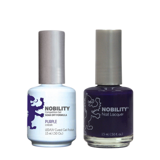 LeChat Nobility Gel & Polish Duo, NBCS037, Purple, 0.5oz KK