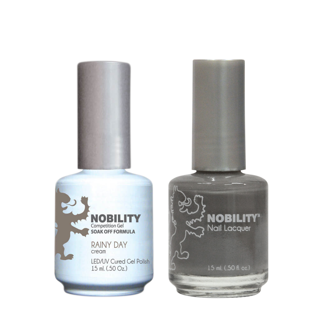 LeChat Nobility Gel & Polish Duo, NBCS042, Rainy Day, 0.5oz KK0917