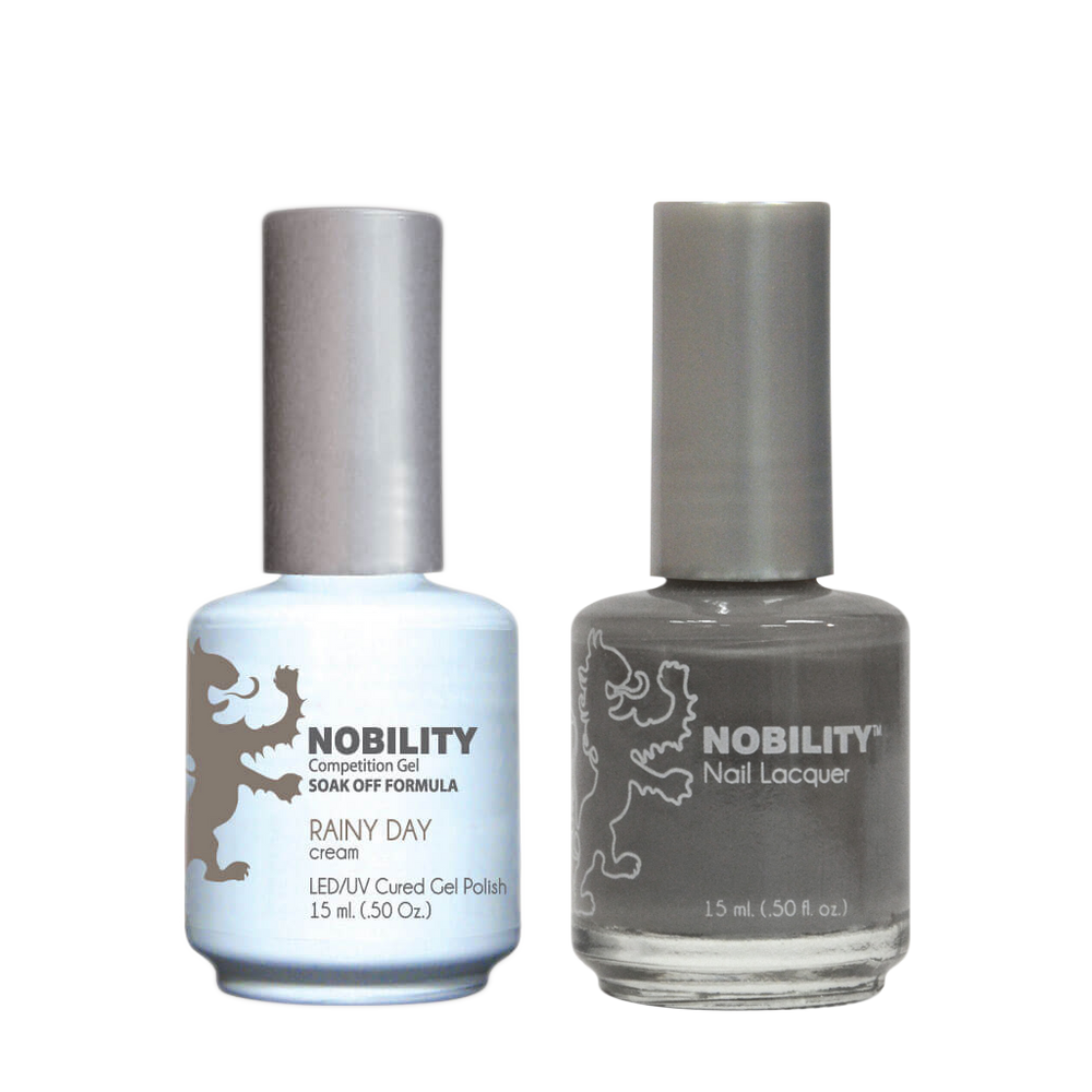 LeChat Nobility Gel & Polish Duo, NBCS042, Rainy Day, 0.5oz KK0917
