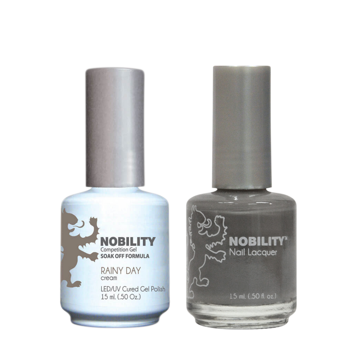 LeChat Nobility Gel & Polish Duo, NBCS042, Rainy Day, 0.5oz KK0917