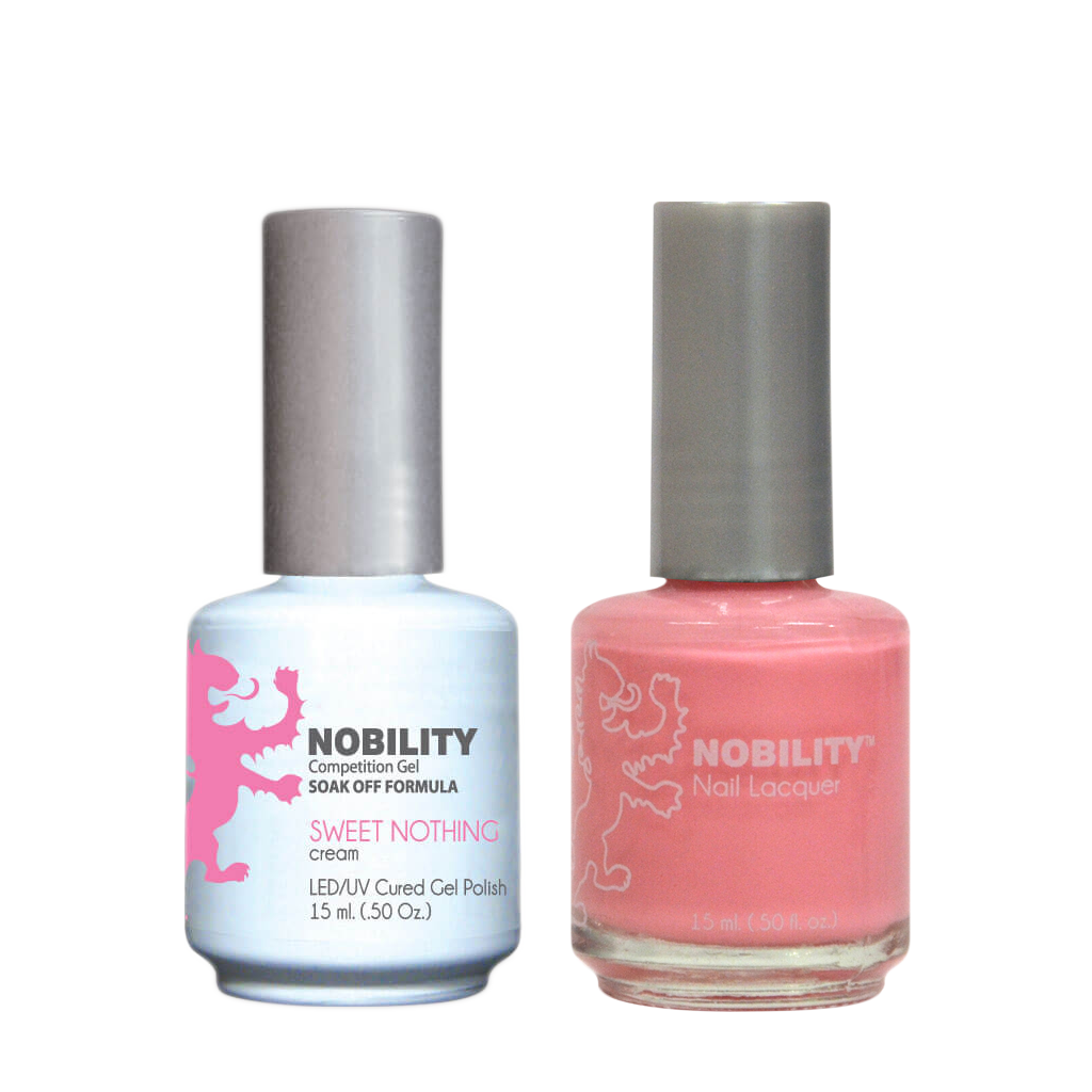 LeChat Nobility Gel & Polish Duo, NBCS043, Sweet Nothing, 0.5oz KK0917