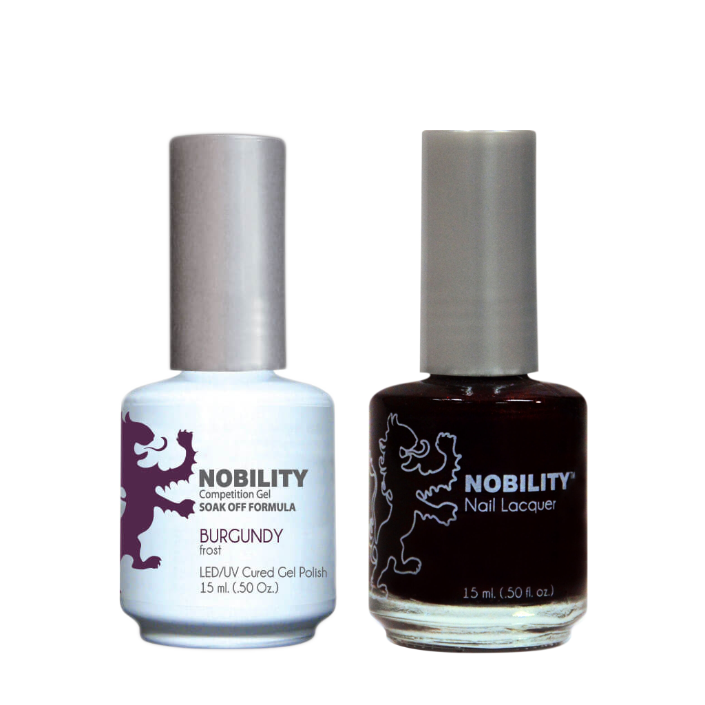 LeChat Nobility Gel & Polish Duo, NBCS046, Burgundy, 0.5oz KK