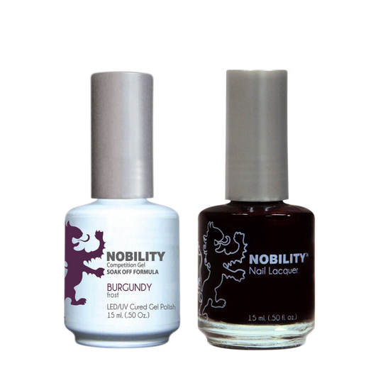 LeChat Nobility Gel & Polish Duo, NBCS046, Burgundy, 0.5oz KK