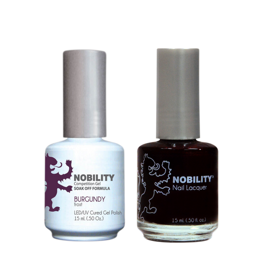 LeChat Nobility Gel & Polish Duo, NBCS046, Burgundy, 0.5oz KK