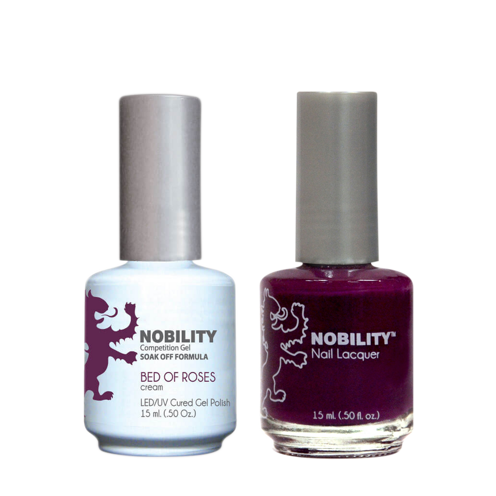 LeChat Nobility Gel & Polish Duo, NBCS049, Bed Of Roses, 0.5oz KK
