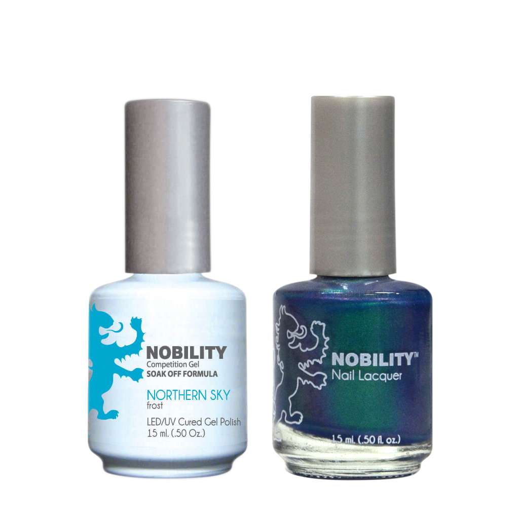 LeChat Nobility Gel & Polish Duo, NBCS050, Northern Sky, 0.5oz KK0906