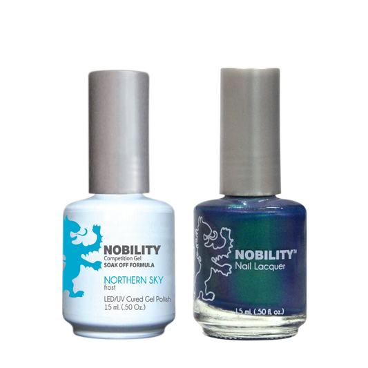 LeChat Nobility Gel & Polish Duo, NBCS050, Northern Sky, 0.5oz KK0906