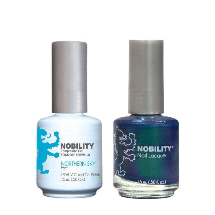 LeChat Nobility Gel & Polish Duo, NBCS050, Northern Sky, 0.5oz KK0906