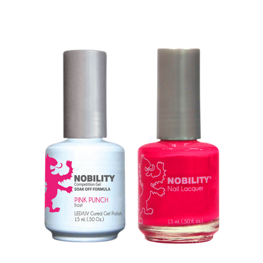 LeChat Nobility Gel & Polish Duo, NBCS051, Pink Punch, 0.5oz KK