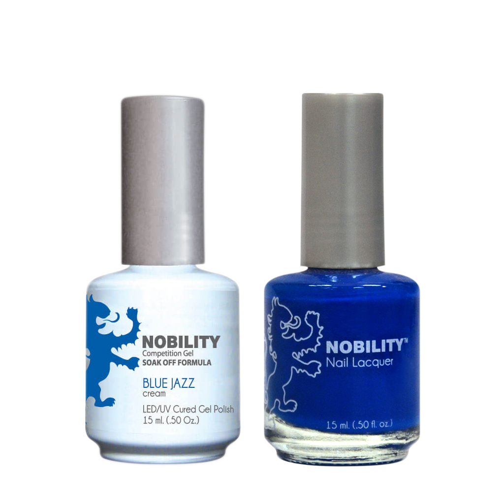 LeChat Nobility Gel & Polish Duo, NBCS058, Blue Jazz, 0.5oz KK0917