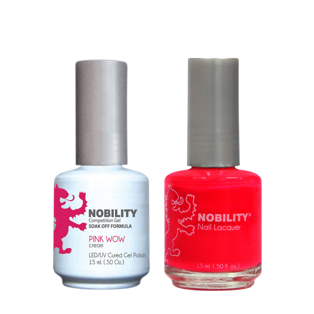 LeChat Nobility Gel & Polish Duo, NBCS059, Pink Wow, 0.5oz KK