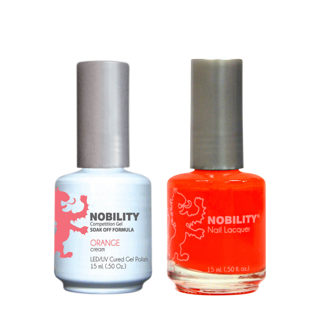 LeChat Nobility Gel & Polish Duo, NBCS060, Orange, 0.5oz KK0917