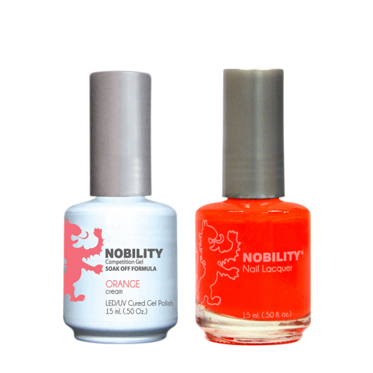 LeChat Nobility Gel & Polish Duo, NBCS060, Orange, 0.5oz KK0917