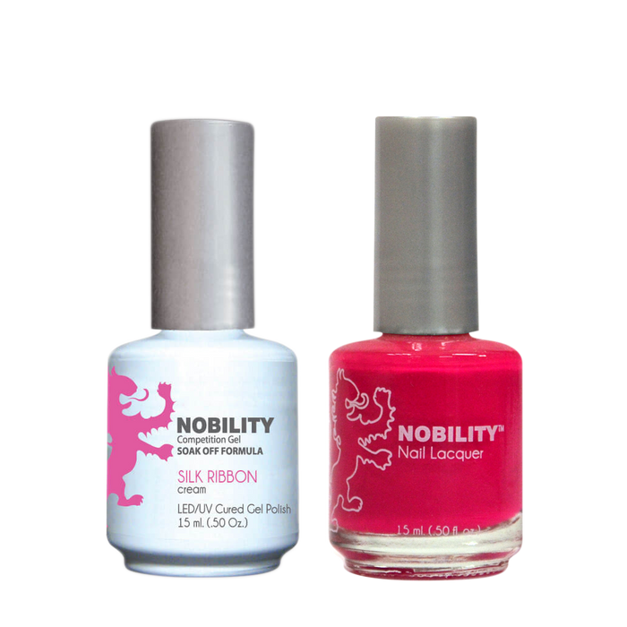 LeChat Nobility Gel & Polish Duo, NBCS061, Silk Ribbon, 0.5oz KK