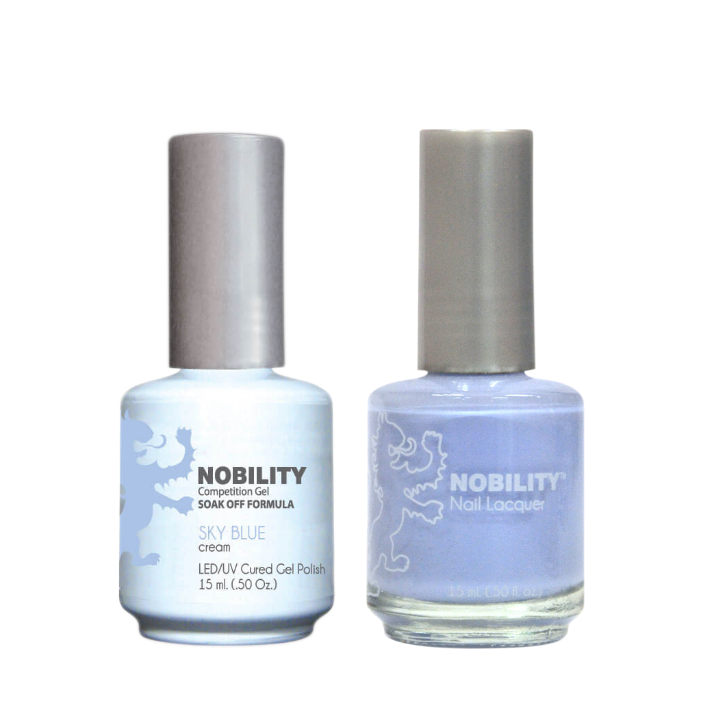 LeChat Nobility Gel & Polish Duo, NBCS063, Sky Blue, 0.5oz KK