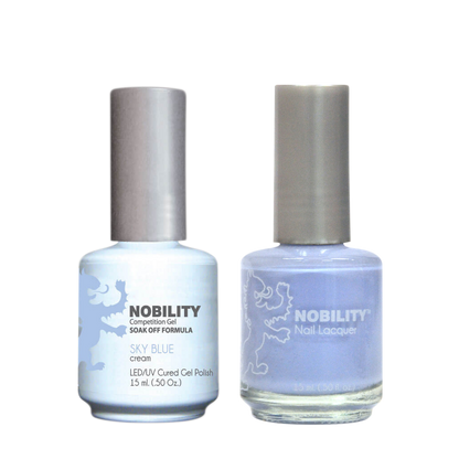 LeChat Nobility Gel & Polish Duo, NBCS063, Sky Blue, 0.5oz KK