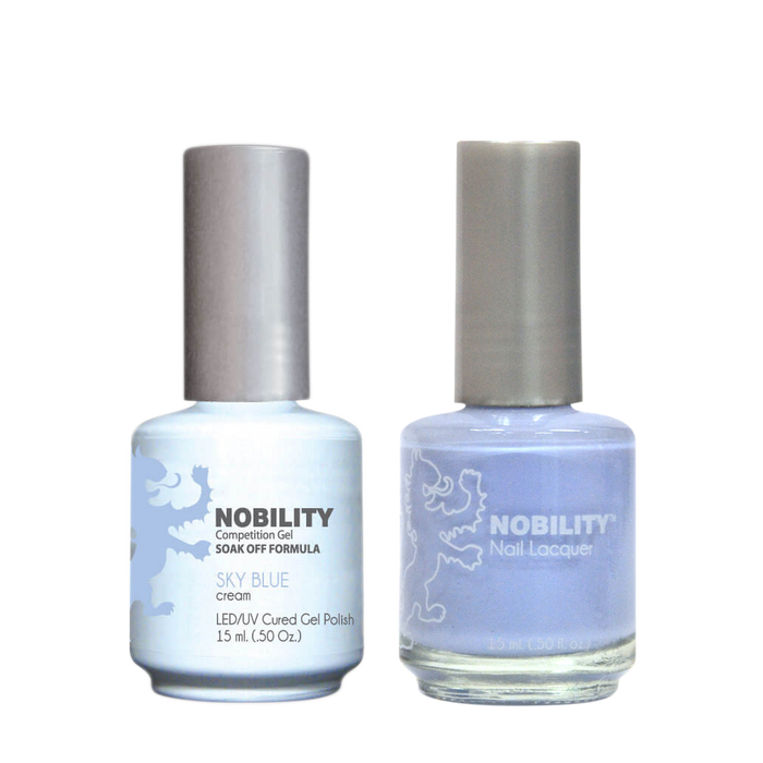 LeChat Nobility Gel & Polish Duo, NBCS063, Sky Blue, 0.5oz KK