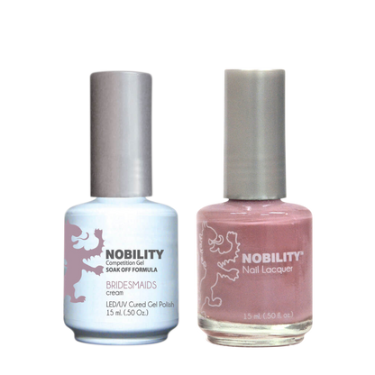 LeChat Nobility Gel & Polish Duo, NBCS064, Bridesmaids, 0.5oz KK