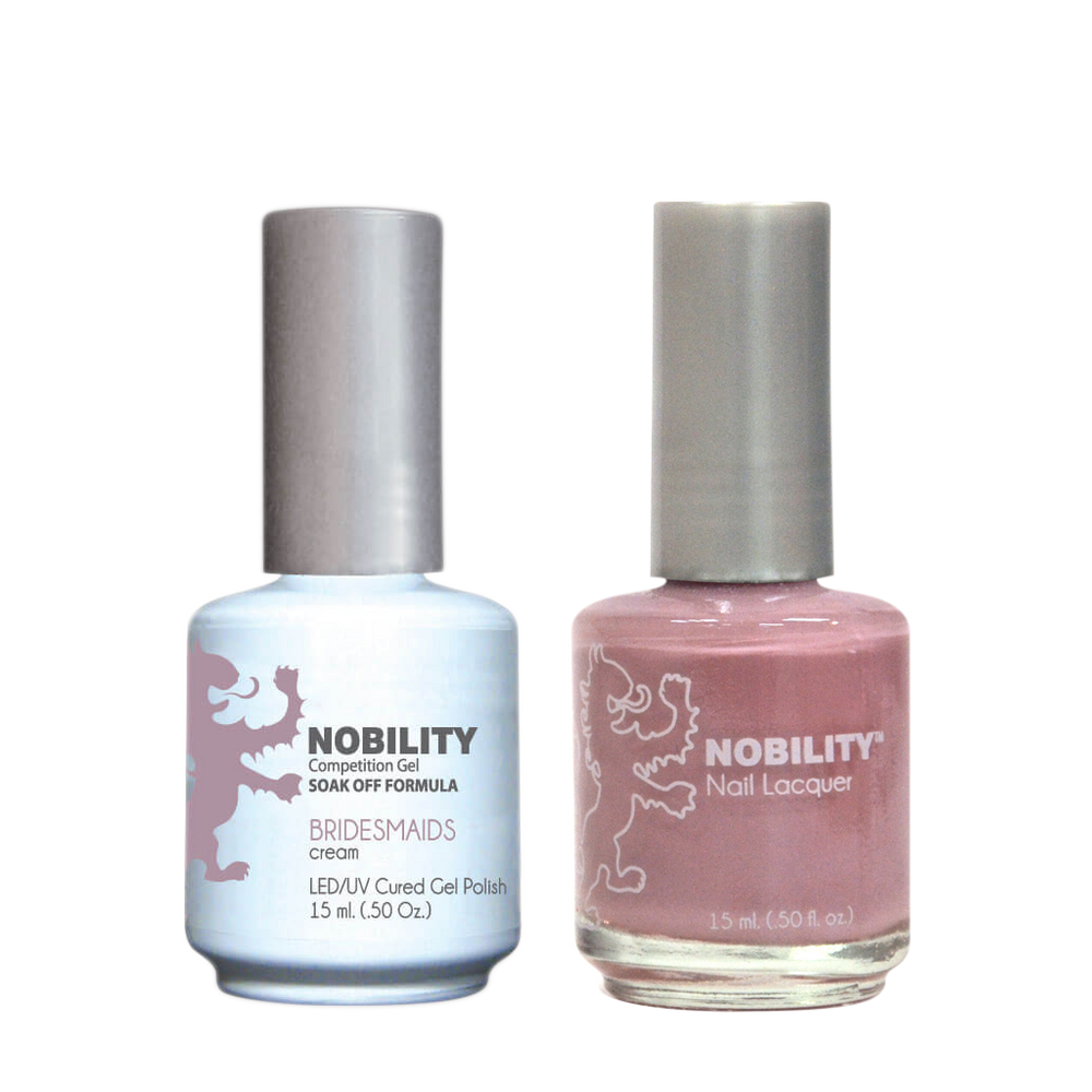 LeChat Nobility Gel & Polish Duo, NBCS064, Bridesmaids, 0.5oz KK