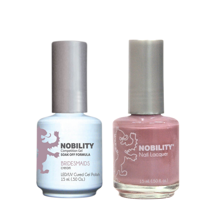 LeChat Nobility Gel & Polish Duo, NBCS064, Bridesmaids, 0.5oz KK