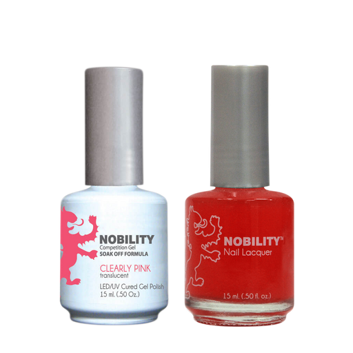 LeChat Nobility Gel & Polish Duo, NBCS066, Clearly Pink, 0.5oz KK0917